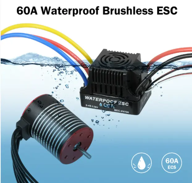 防水模型车专用无刷电机3670